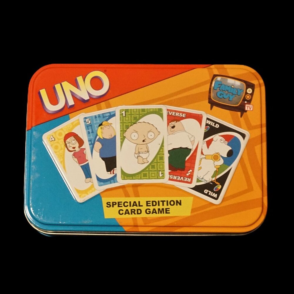 Family Guy UNO Special Edition Metal Tin Game